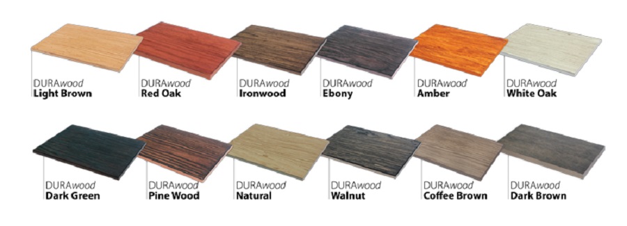 Đây là loại vật liệu có nền là tấm xi măng sợi DURAflex tạo các vân giống hệt gỗ thật. DURAwood có cấu trúc sít đặc nhờ thành phần phối liệu cực mịn giúp khả năng chống thấm nước tốt. Tuy là vật liệu thay thế gỗ nhưng tấm vân gỗ không có tính bắt cháy. Đặc biệt, có thể chịu được nhiệt độ cao và giá thành thấp hơn gỗ tự nhiên. 
