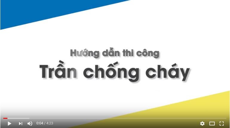 Hướng dẫn thi công trần thạch cao chống cháy Gypceil Fire