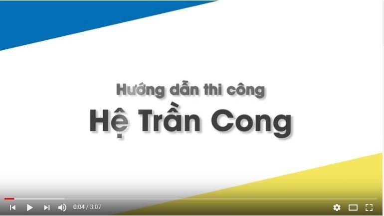 Hướng dẫn thi công trần thạch cao uốn cong Gypceil CURVE