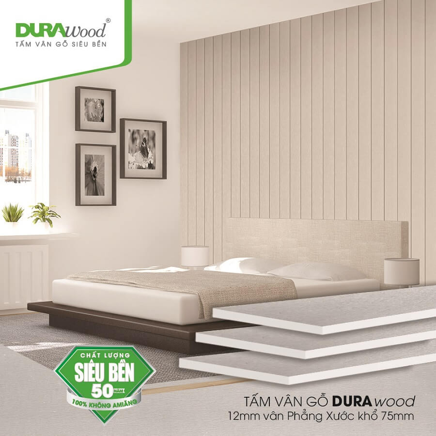 Báo giá tấm nhựa ốp tường và tấm vân gỗ DURAwood giá rẻ hiện nay