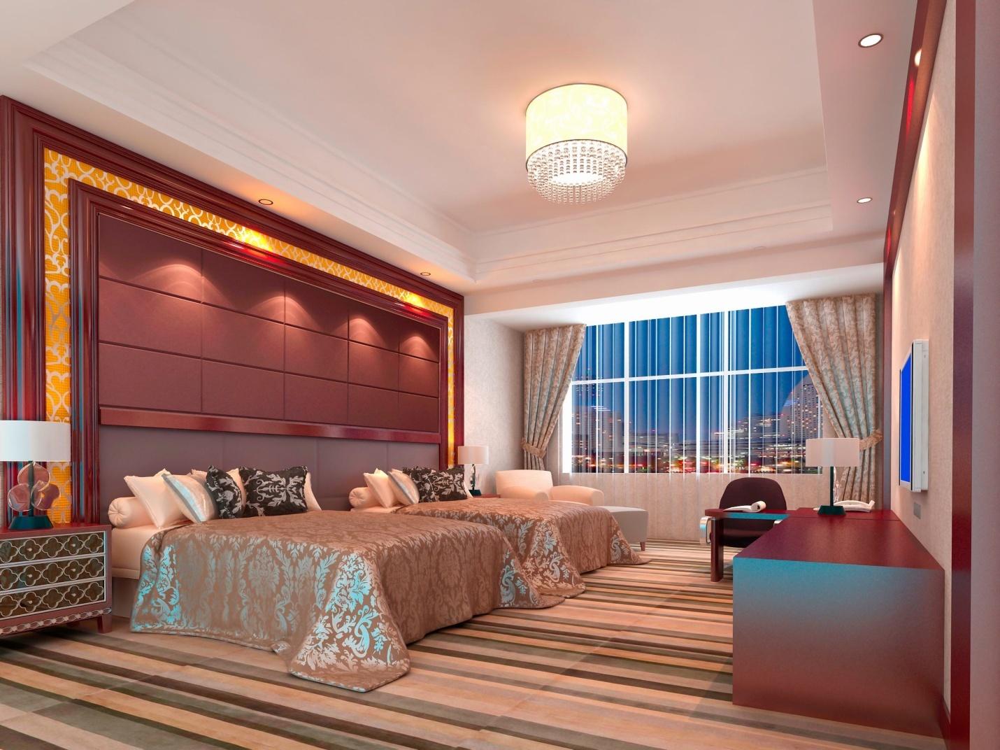 Một mẫu trần thạch cao giật cấp vô cùng sang trọng cho phòng ngủ