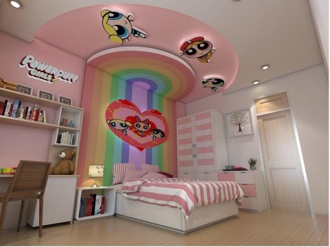 5 Thiết kế trần thạch cao phòng ngủ trẻ em HOT nhất 2024 