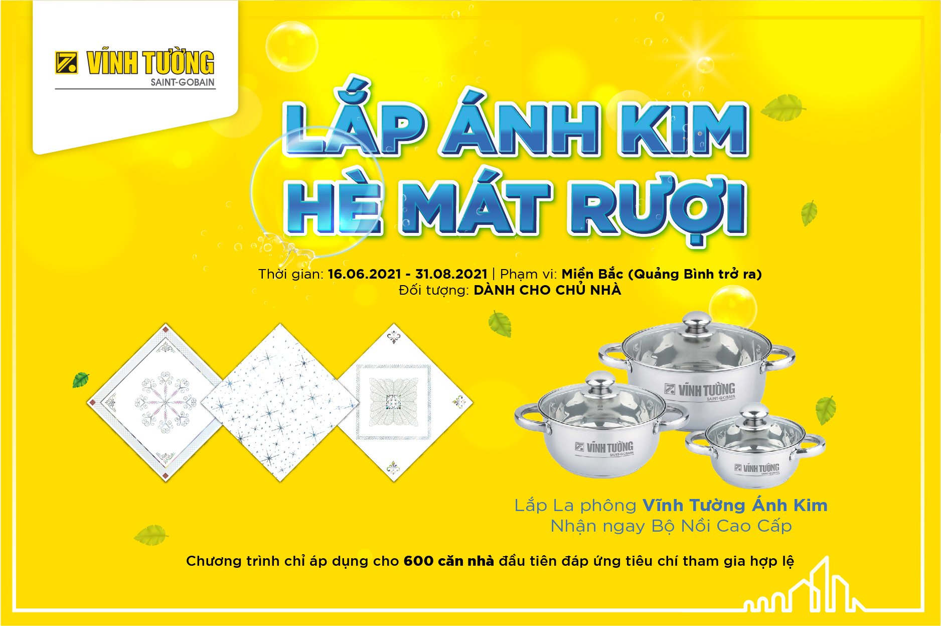 Lắp ánh kim hè mát lạnh miền bắc