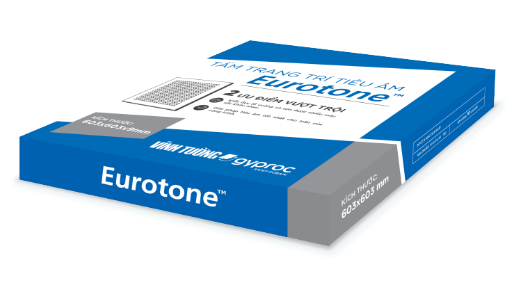 Tấm thạch cao Trang Trí đục lỗ Eurotone™ (Trần Thả)