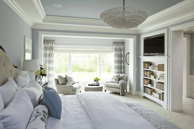 Mẫu trần thạch cao giật cấp kín đẹp, hiện đại