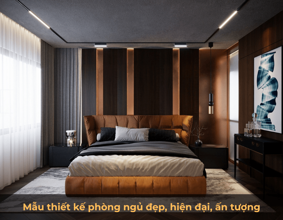105+ mẫu thiết kế nội thất phòng ngủ đẹp, hiện đại năm 2025