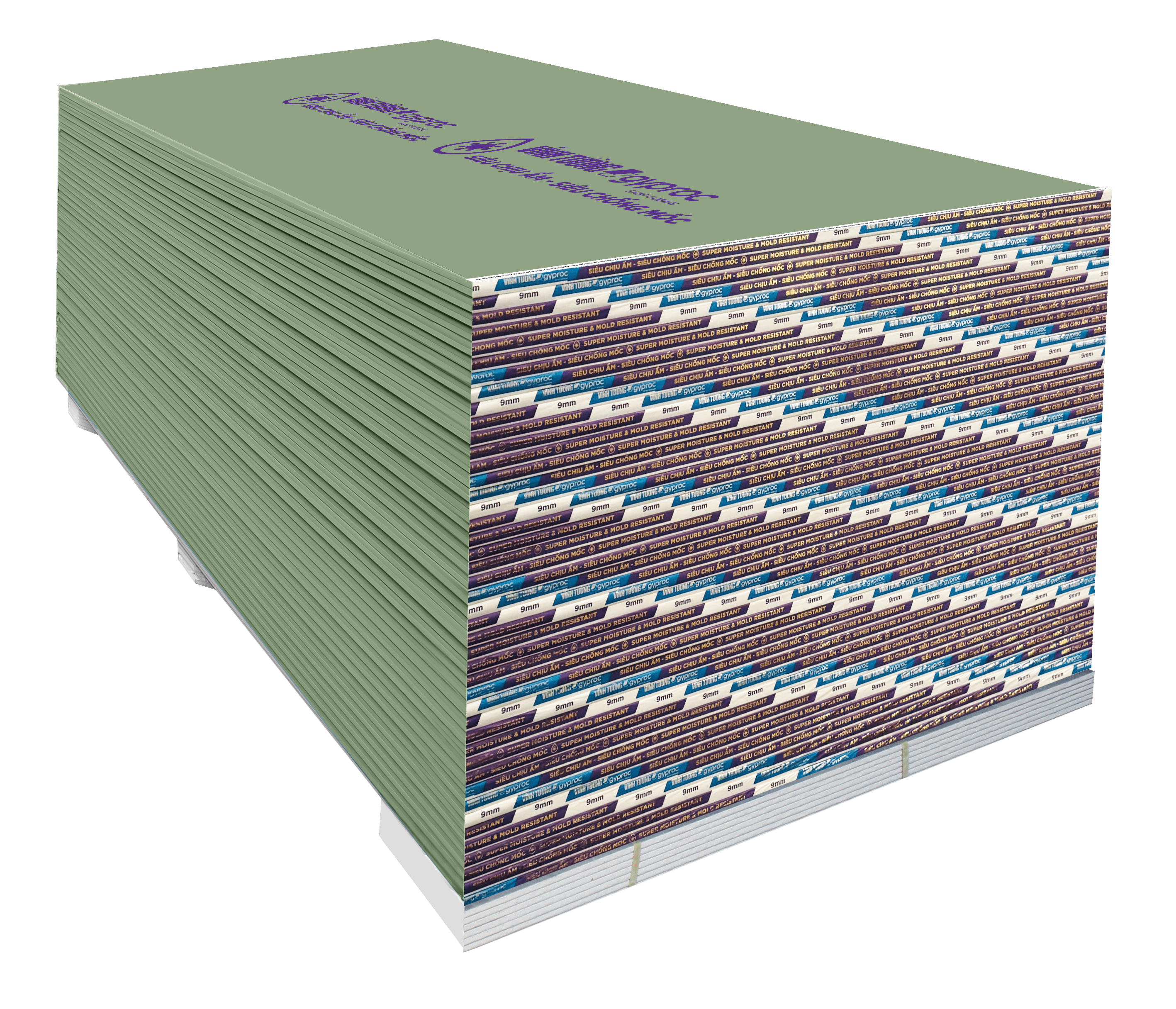 Diện mạo tấm thạch cao Siêu Chống Mốc