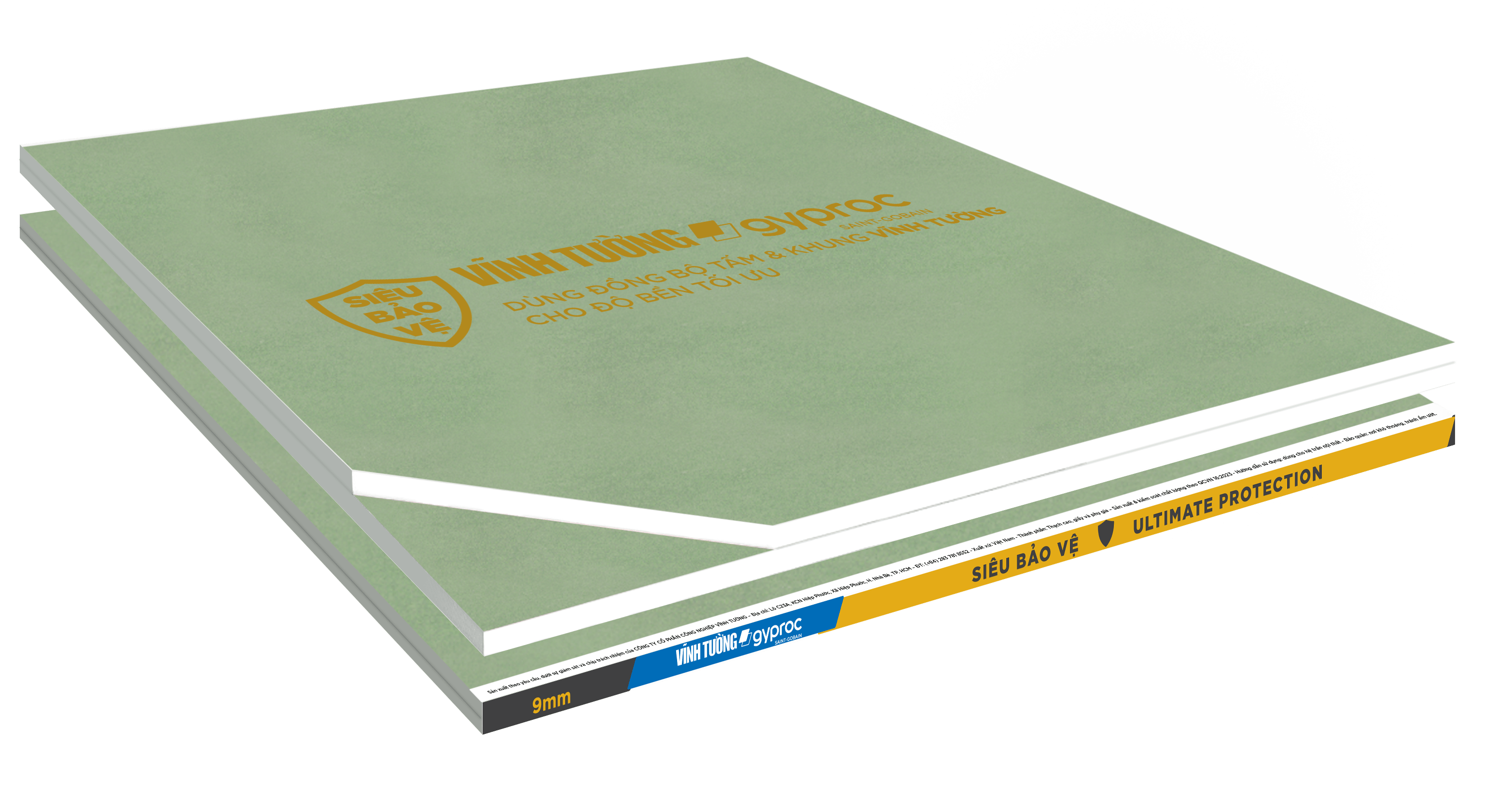 Tấm thạch cao Siêu Bảo Vệ VĨNH TƯỜNG-gyproc