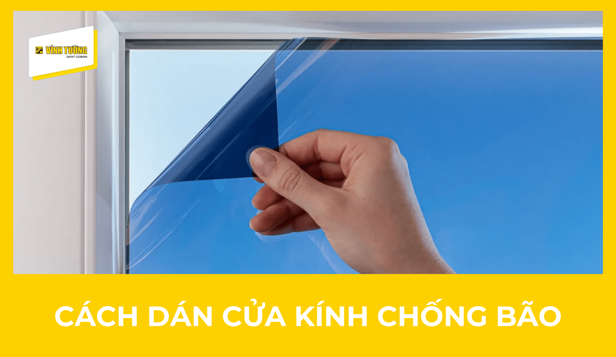 Cách dán cửa kính chống bão