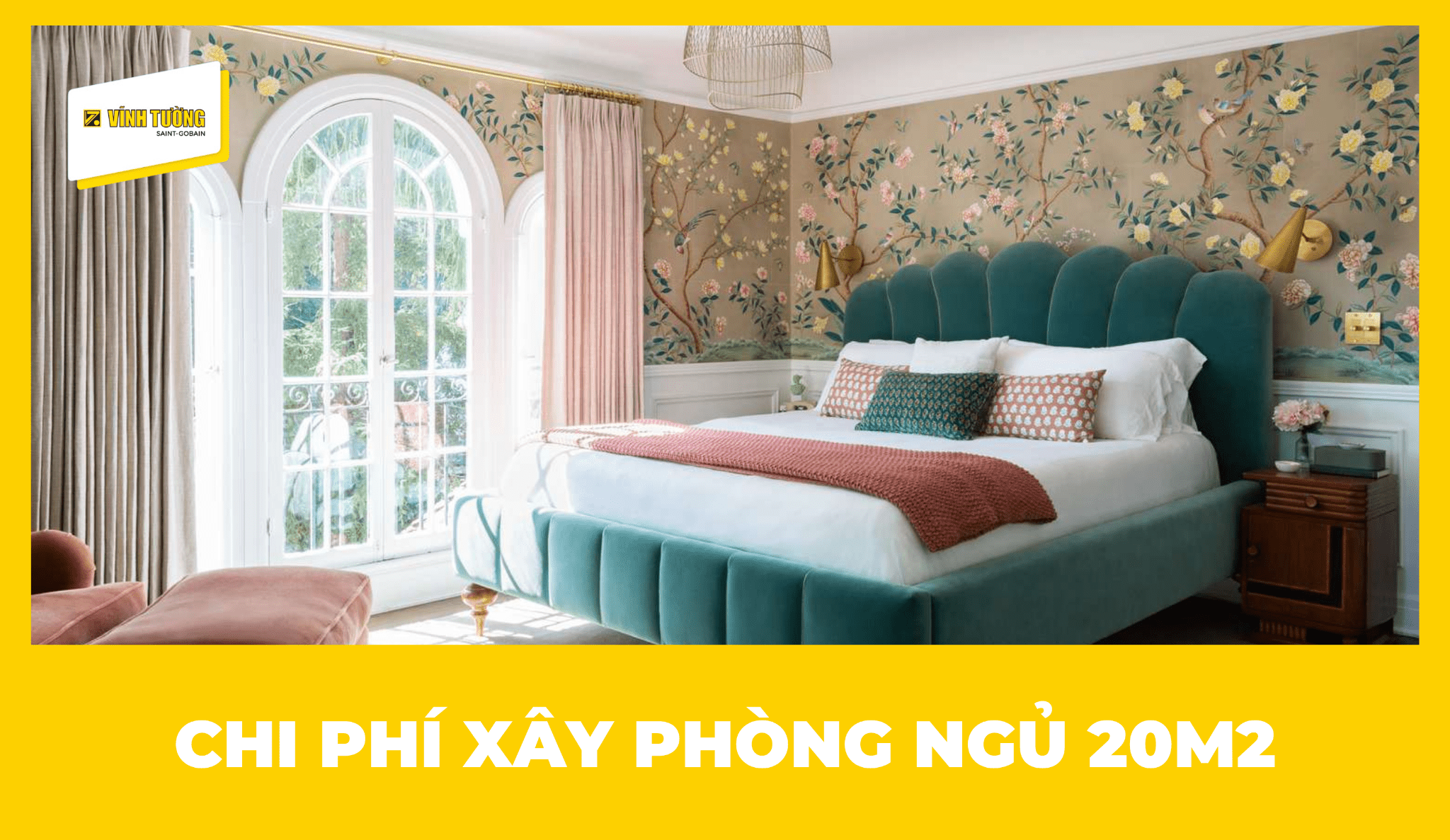Dự toán chi phí xây phòng ngủ 20m2 năm 2026