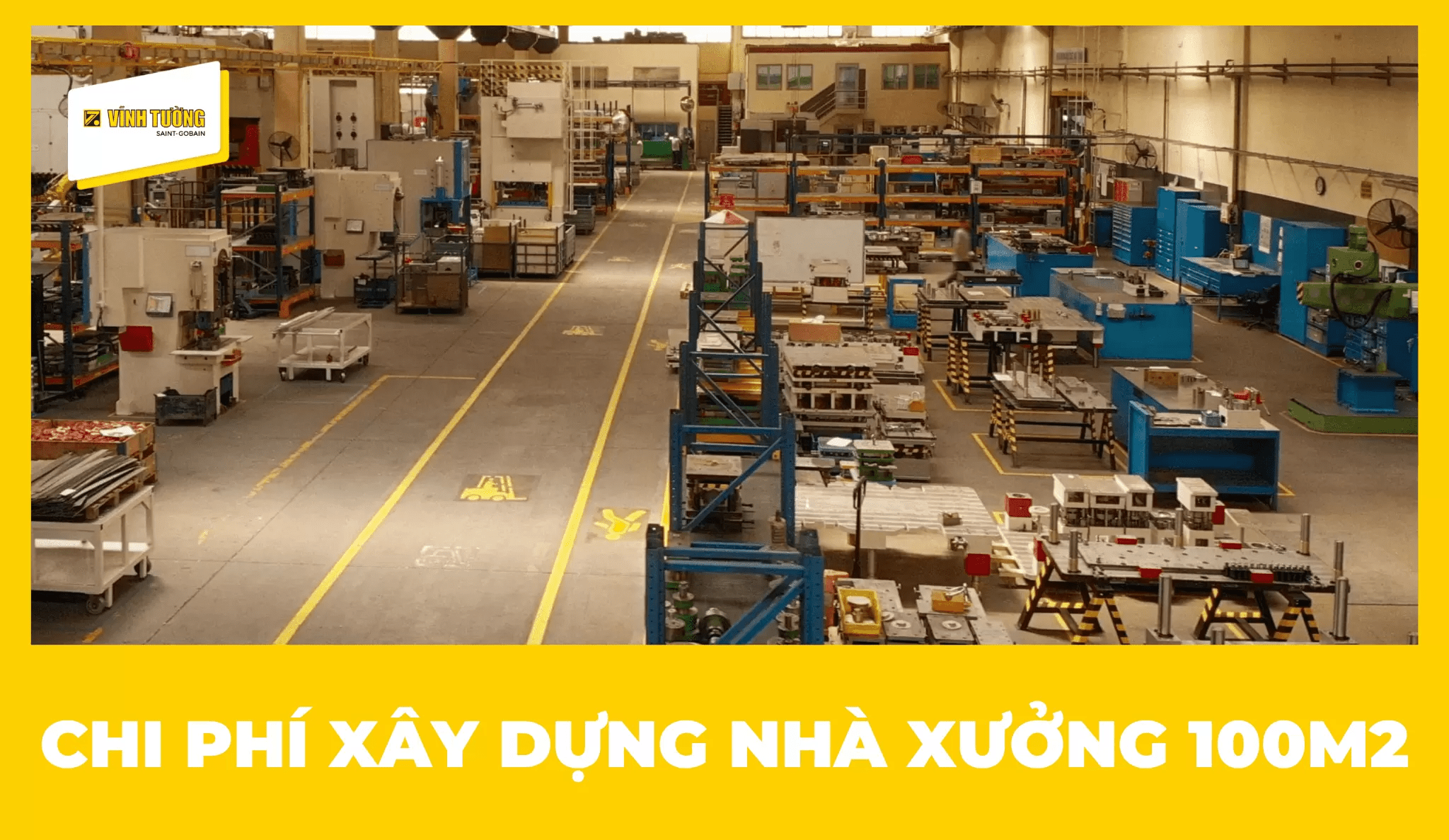 Chi phí xây dựng nhà xưởng 100m2