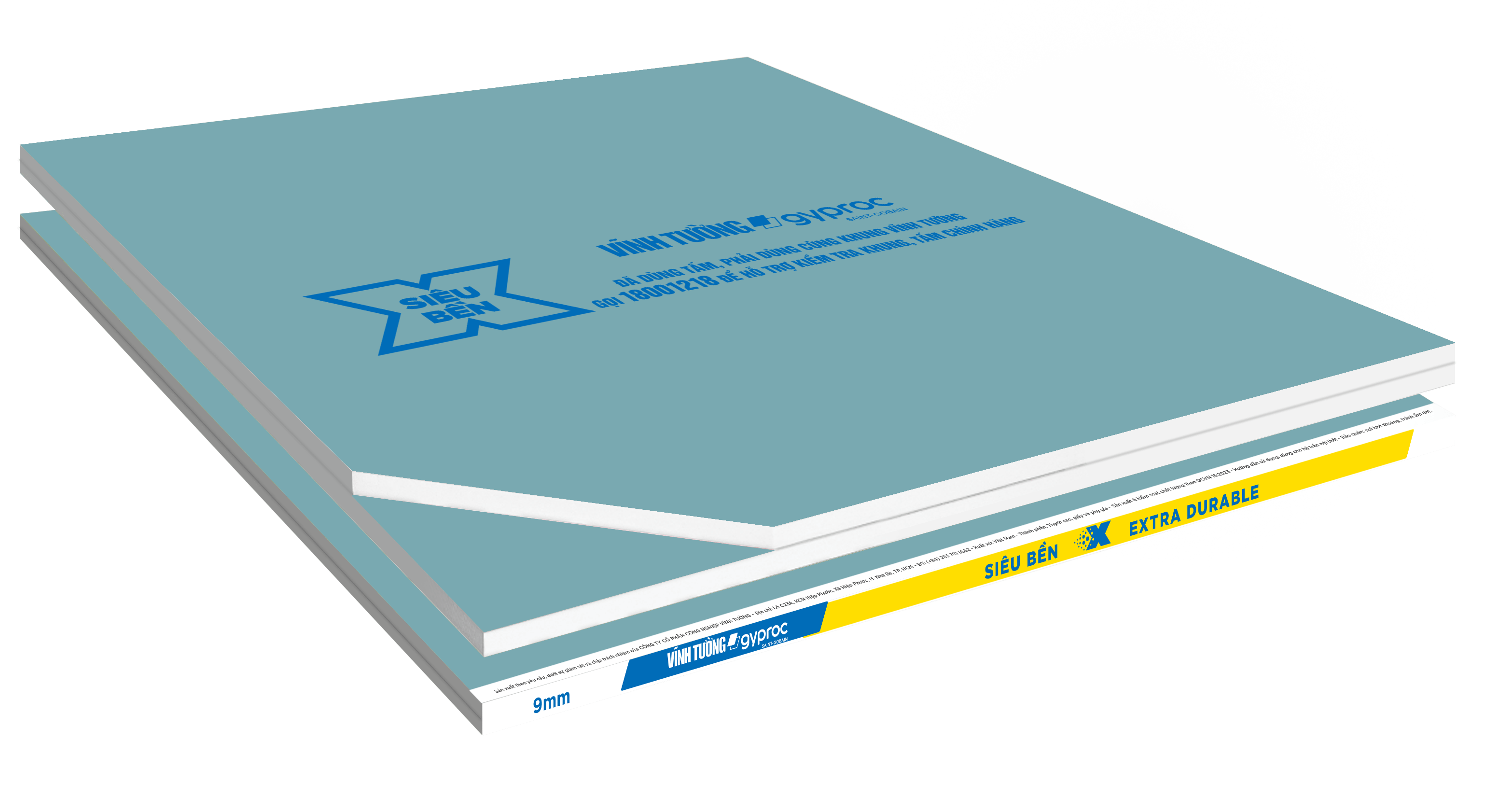 Tấm Thạch Cao VĨNH TƯỜNG-gyproc Siêu Bền X