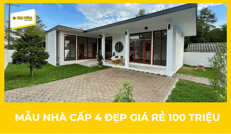 [53+] mẫu nhà cấp 4 nông thôn đơn giản giá rẻ 100 triệu, tiện nghi 2026