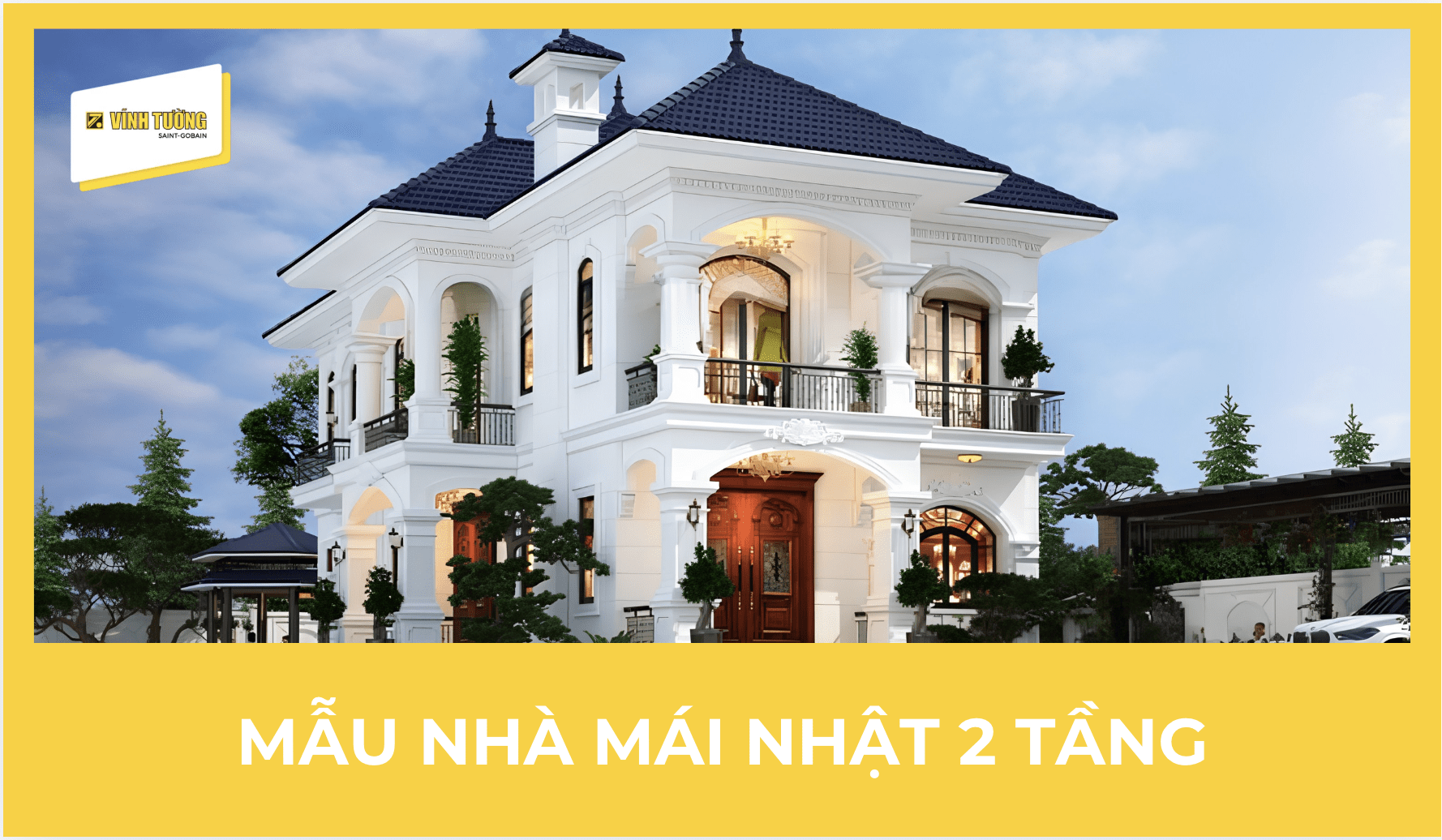 99+ Mẫu nhà mái Nhật 2 tầng đẹp, hiện đại, thiết kế mới nhất 2026
