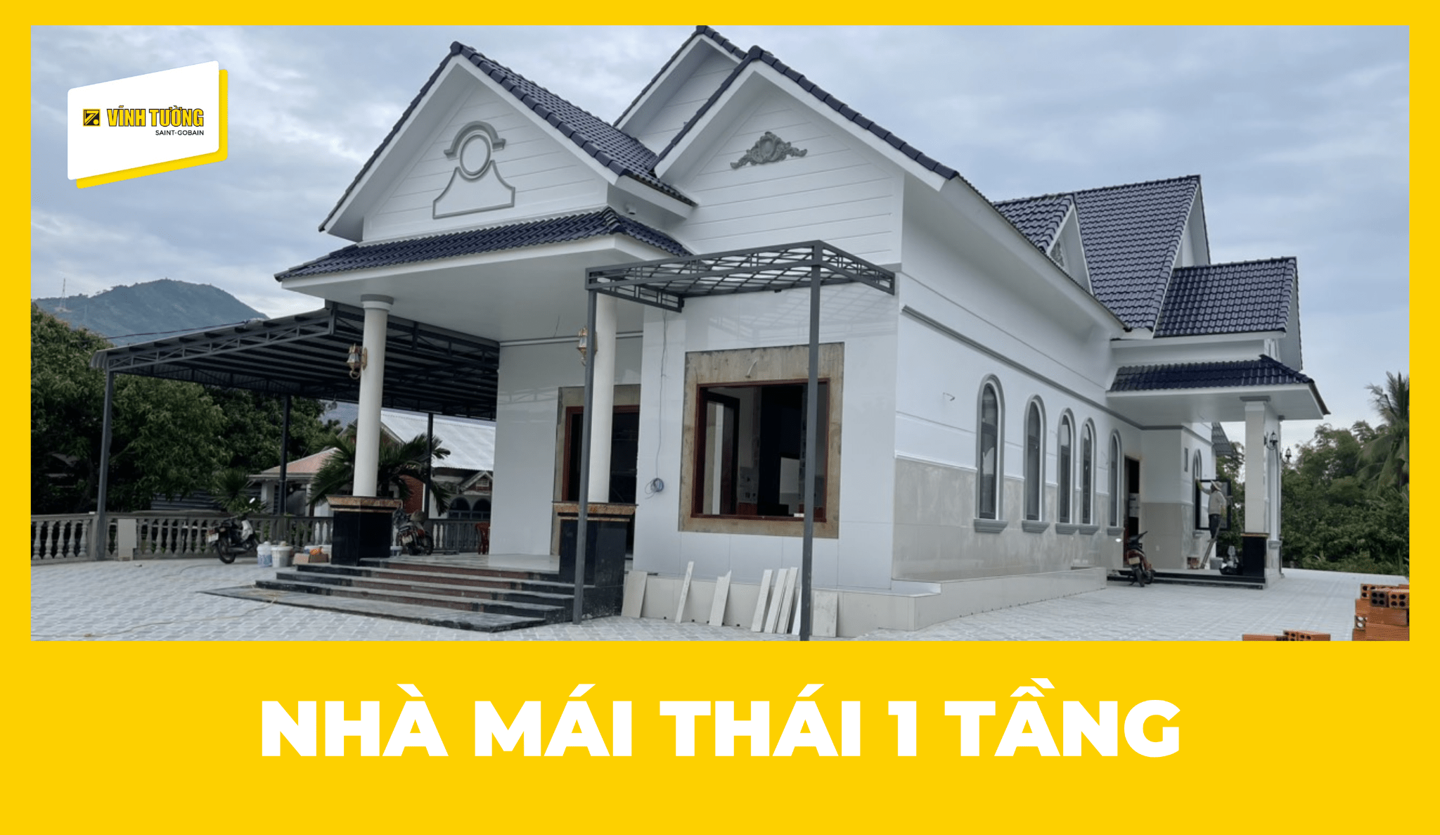 Top 1001+ mẫu nhà mái Thái 1 tầng đẹp, độc đáo, hiện đại 2026
