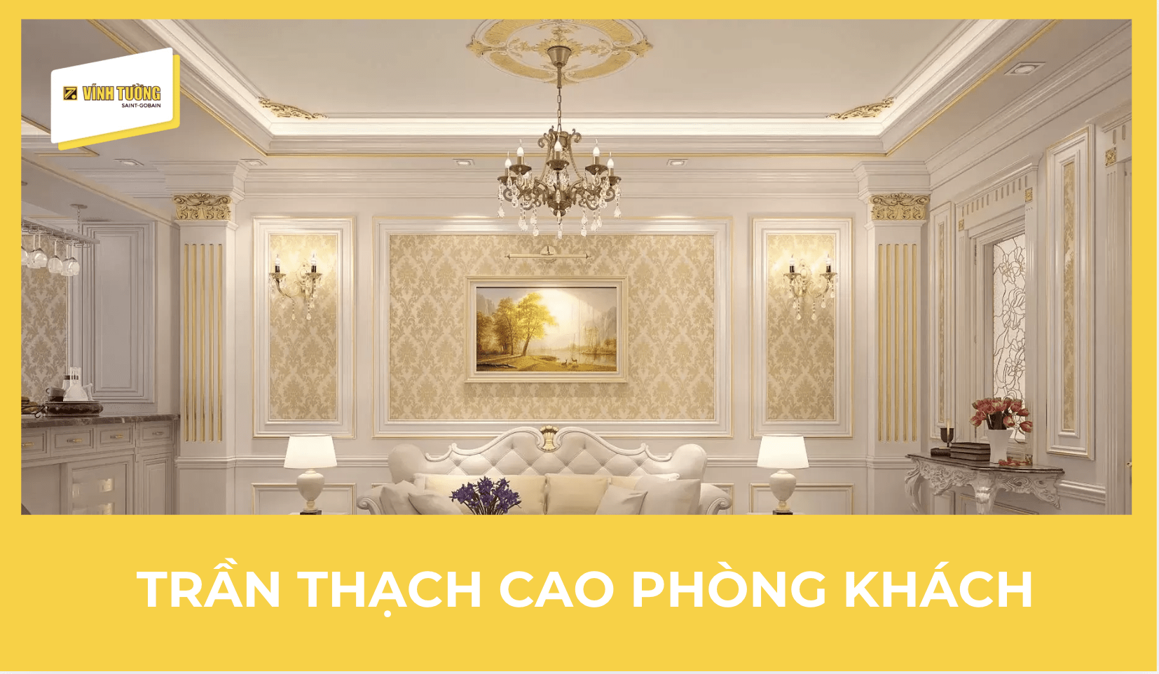149+ Mẫu trần thạch cao phòng khách hiện đại, đẹp nhất 2026 