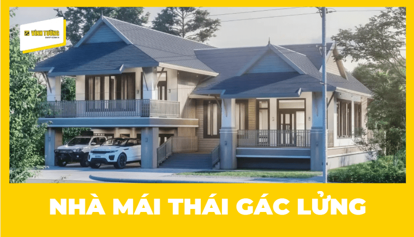 Mẫu nhà mái Thái gác lửng đẹp, hiện đại, tối ưu không gian