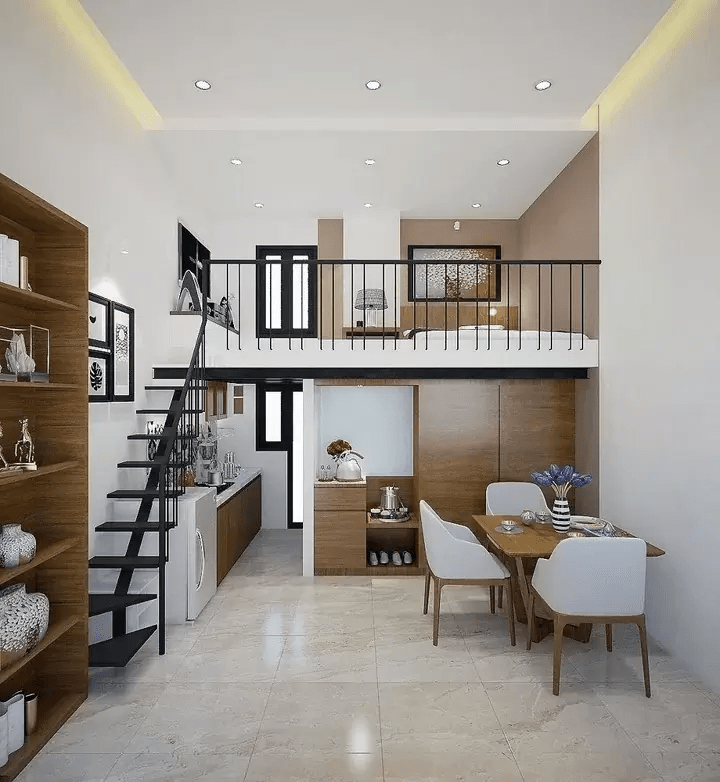 Mẫu nhà gác lửng cấp 4 được nhiều người ưa chuộng
