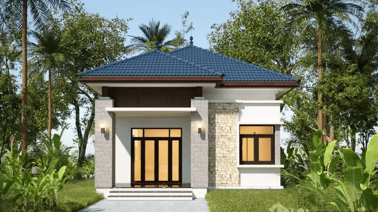 Mẫu nhà cấp 4 mái Nhật đẹp, chi phí thi công thấp