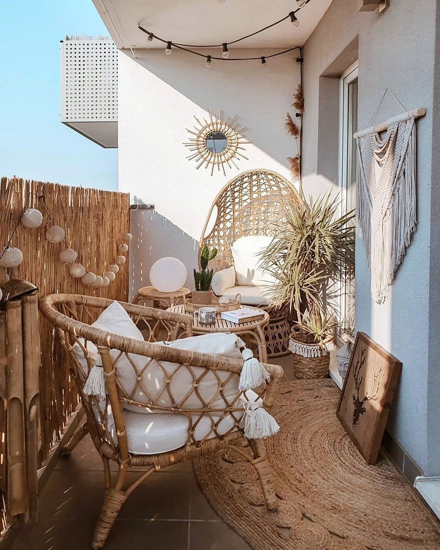 Thiết kế ban công Bohemian đậm tính nghệ sĩ