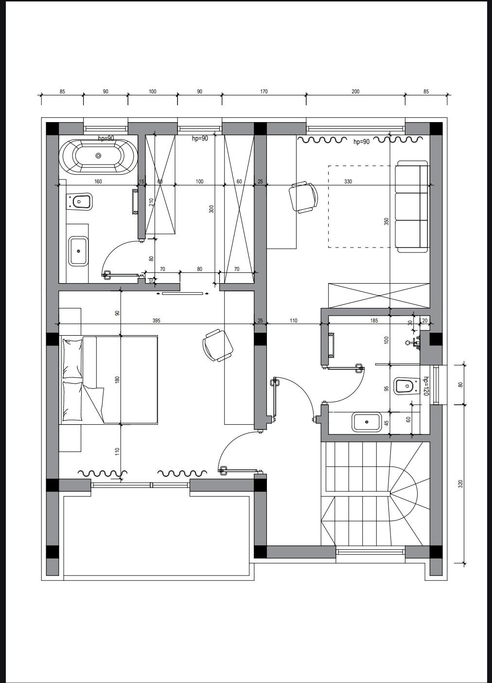 Bản vẽ mặt bằng tham khảo nhà cấp 4 mái Thái 120m2