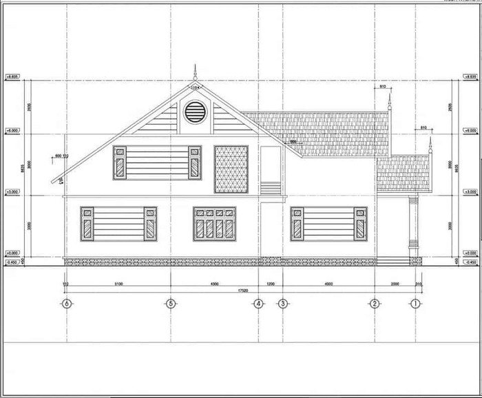 Bản vẽ thiết kế nhà cấp 4 mái thái gác lửng đẹp