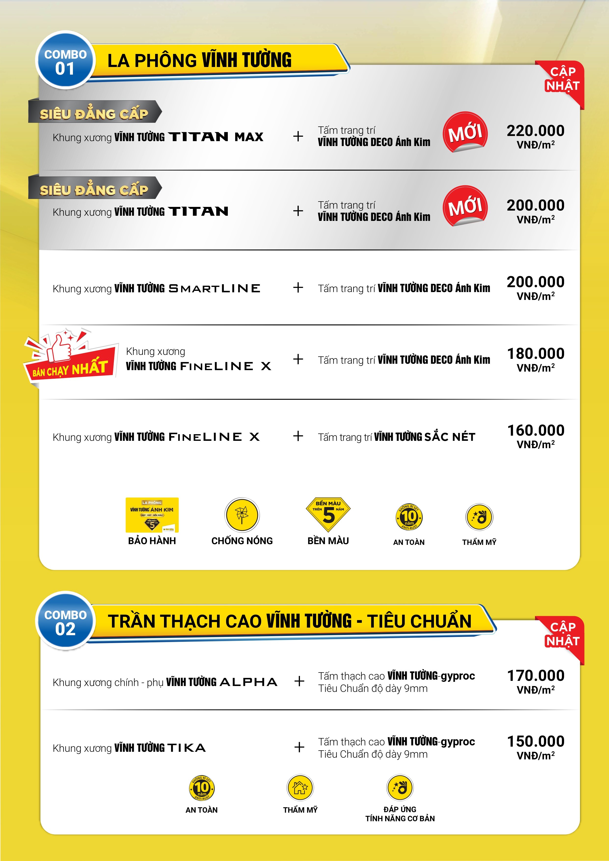 bảng giá tvgc cao nguyên