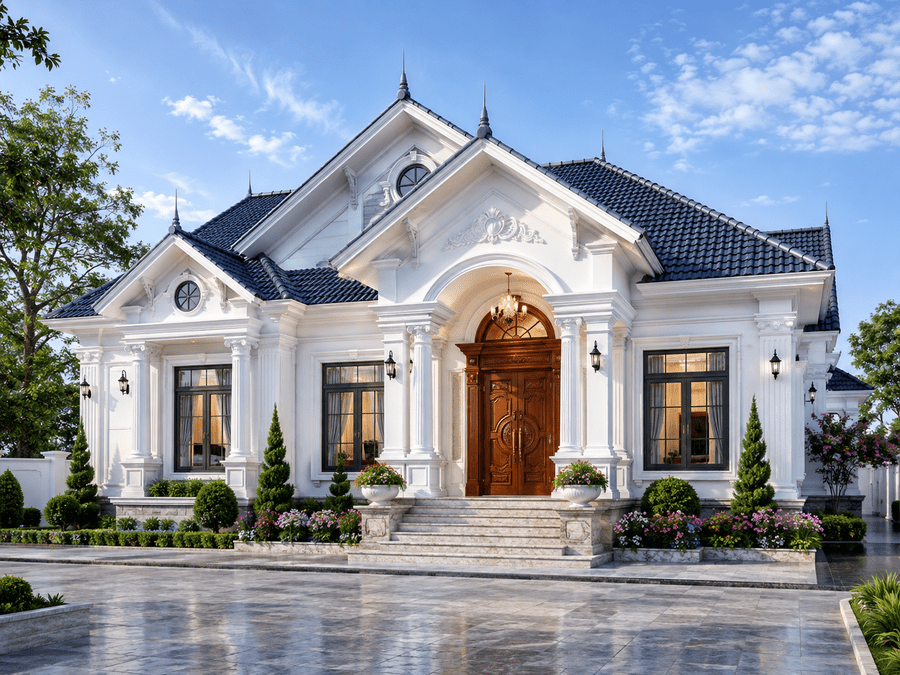 Biệt thự cấp 4 mái Thái