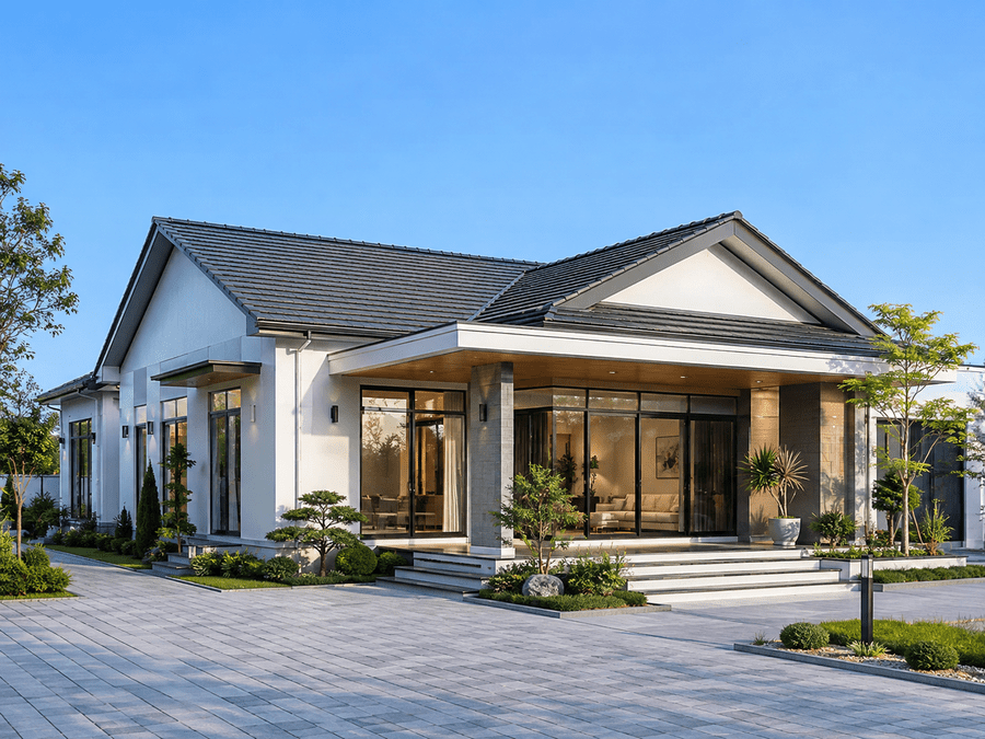 mẫu biệt thự mái Thái cấp 4