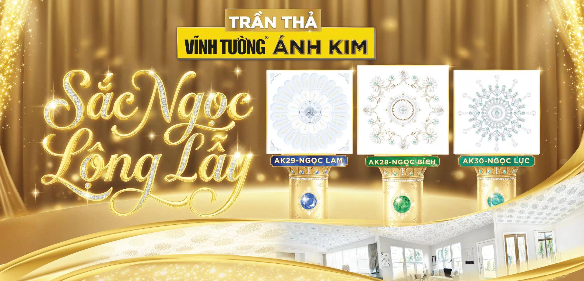 Bộ sưu tập 3 mẫu Tấm trang trí Vĩnh Tường DECO® Ánh Kim mới nhất