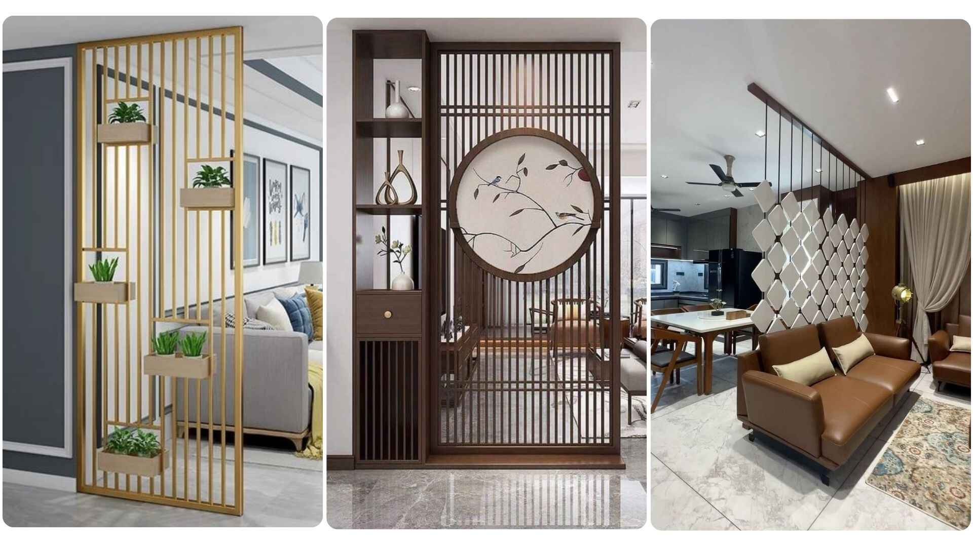 Các loại vách ngăn phòng khách