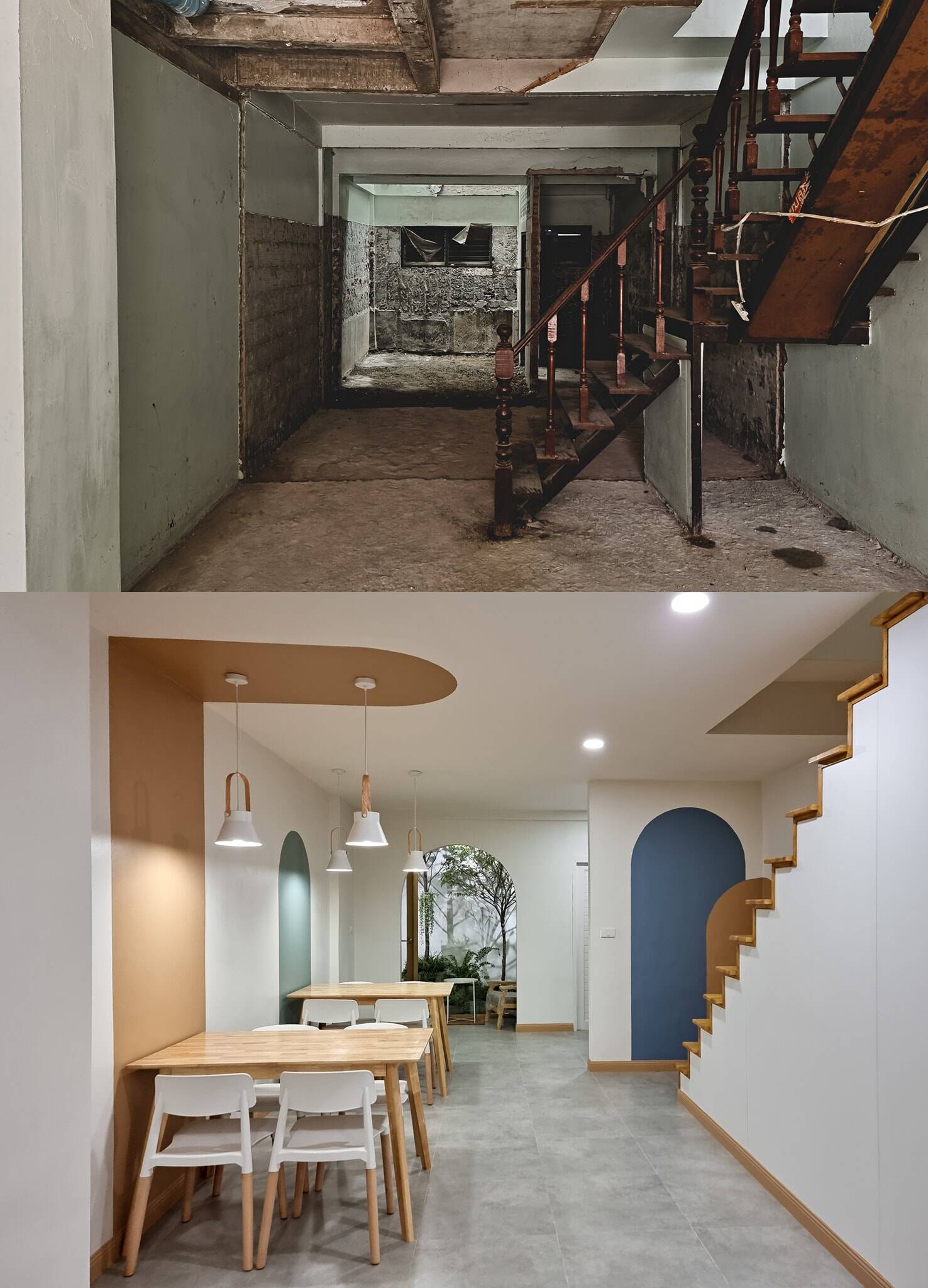 Cải tạo nhà 2 tầng cũ dựa trên kết cấu sẵn có 