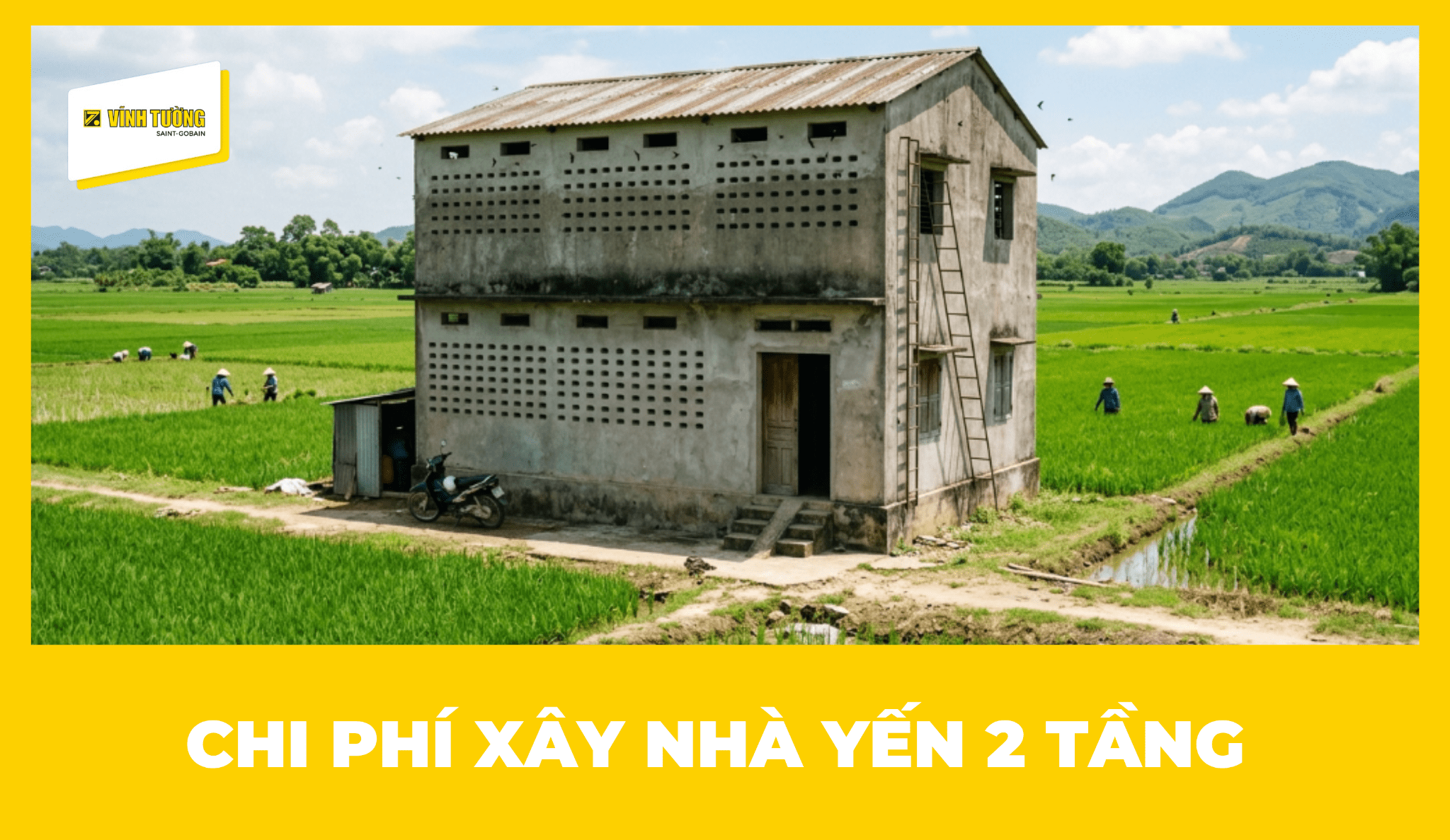 Chi phí xây nhà yến 2 tầng