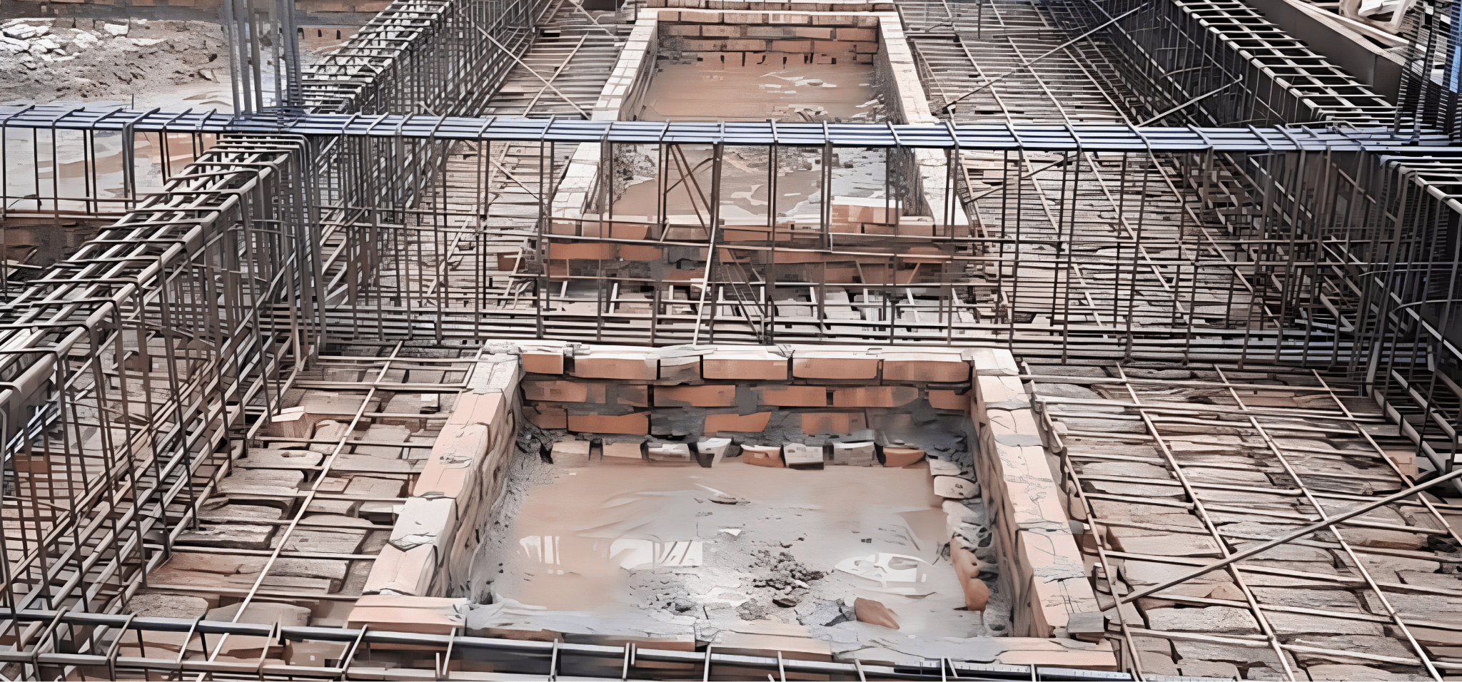 Chiều sâu móng nhà 2 tầng không nên dưới 1/15 chiều cao tổng thể công trình để đảm bảo khả năng chịu lực