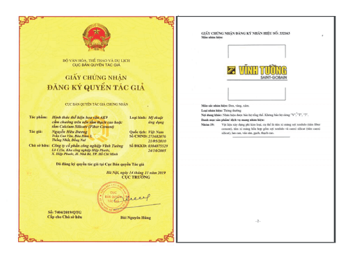 chứng nhận đắng ký bản quyền tác giả