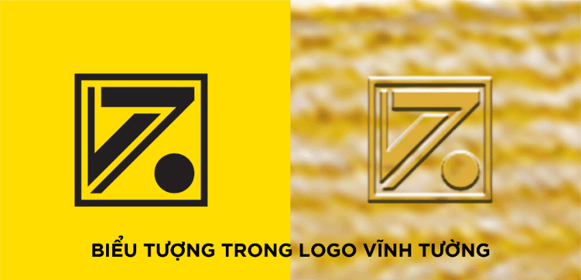 Dập nổi Logo VĨNH TƯỜNG trên tất cả các thanh khung
