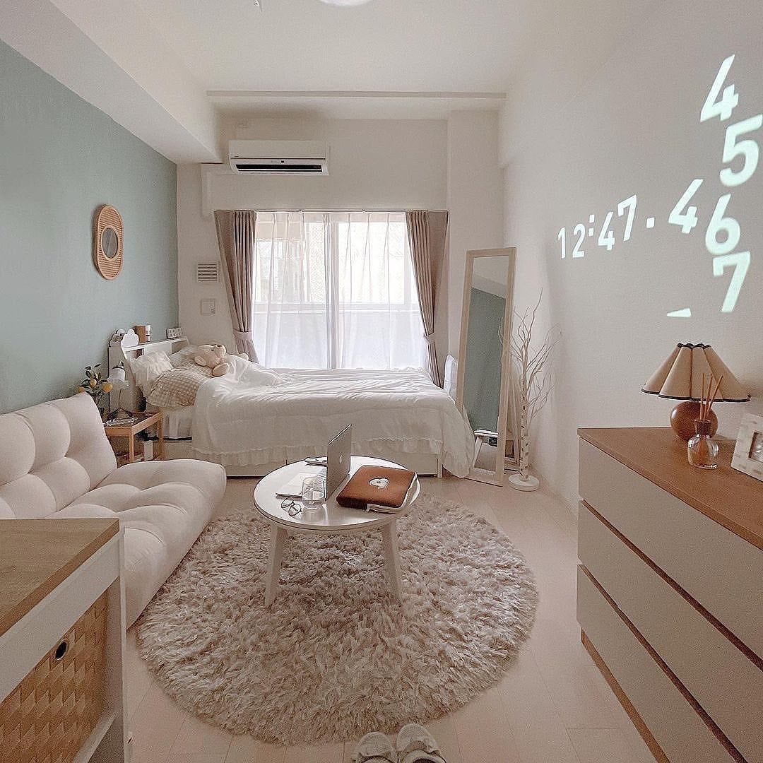 Decor phòng trọ phong cách Hàn Quốc nhẹ nhàng