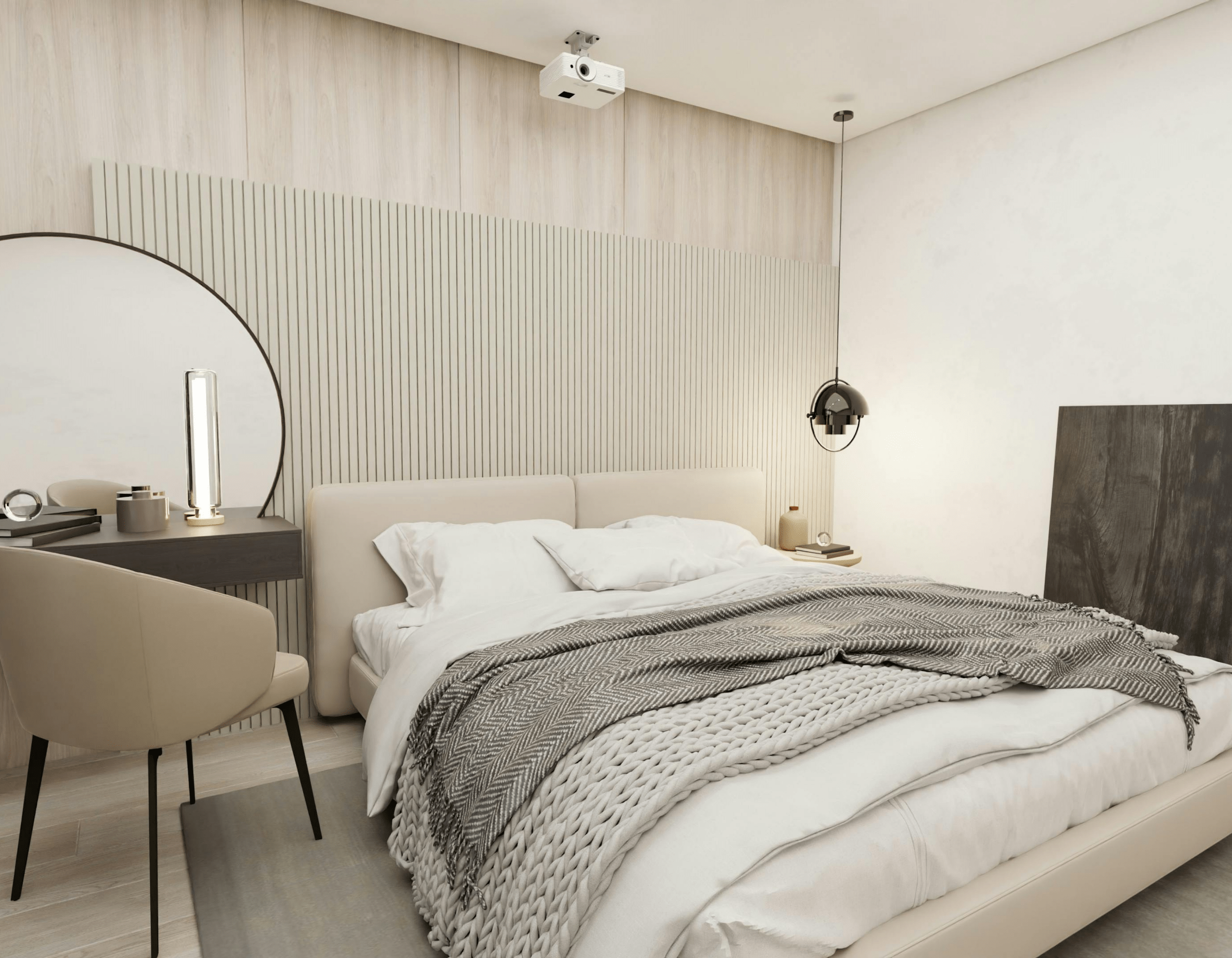 Điều chỉnh cách bố trí nội thất là một trong những giải pháp giúp tối ưu không gian phòng ngủ khi không thể cải tạo kết cấu (Nguồn: Internet)