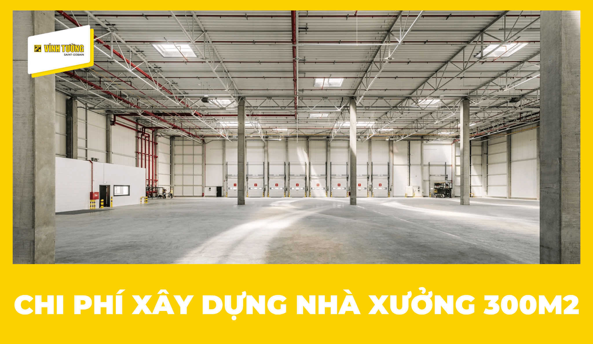 Dự toán chi phí xây nhà xưởng 300m2 năm 2026