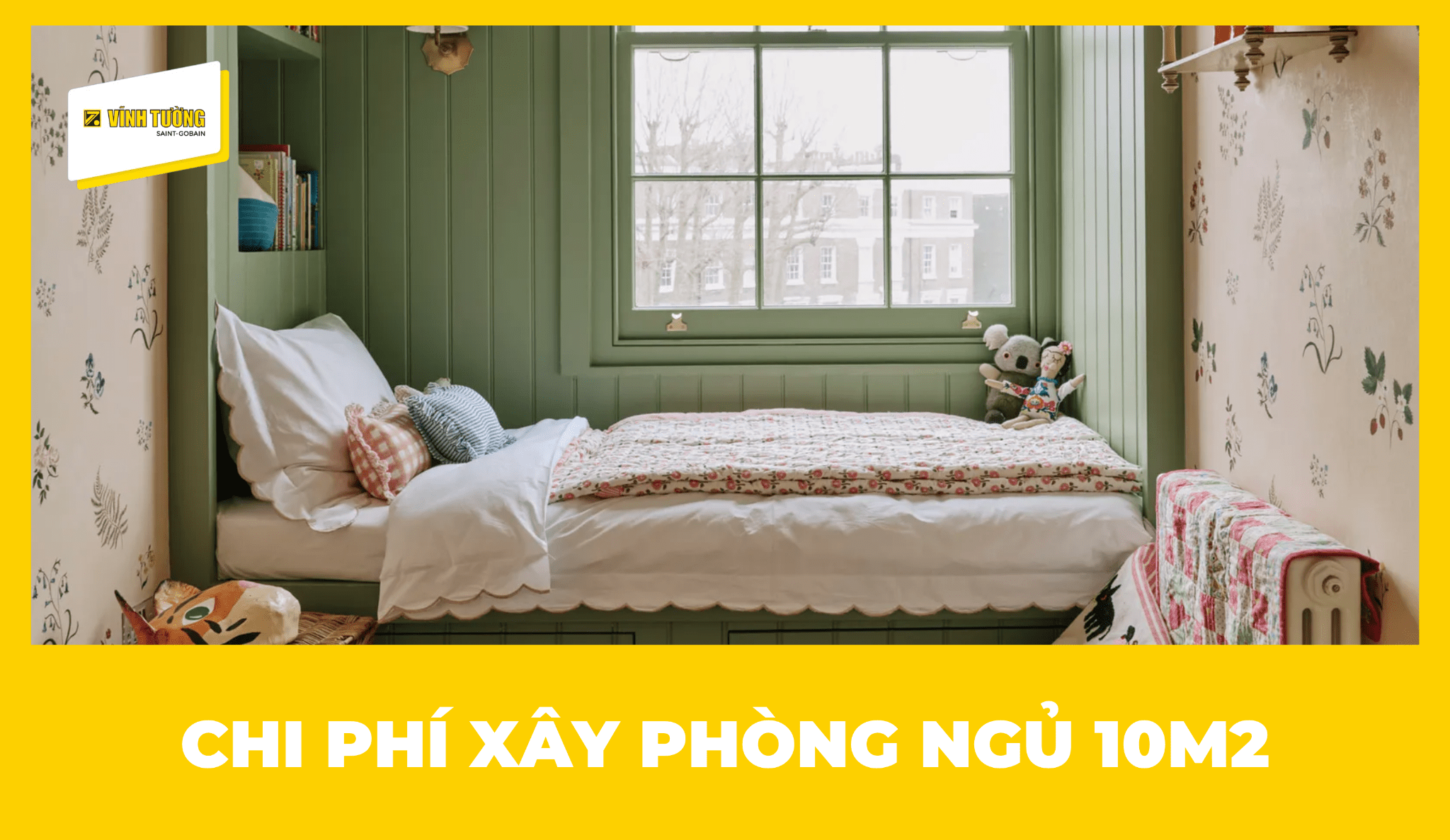 Dự toán chi phí xây phòng ngủ 10m2 năm 2026