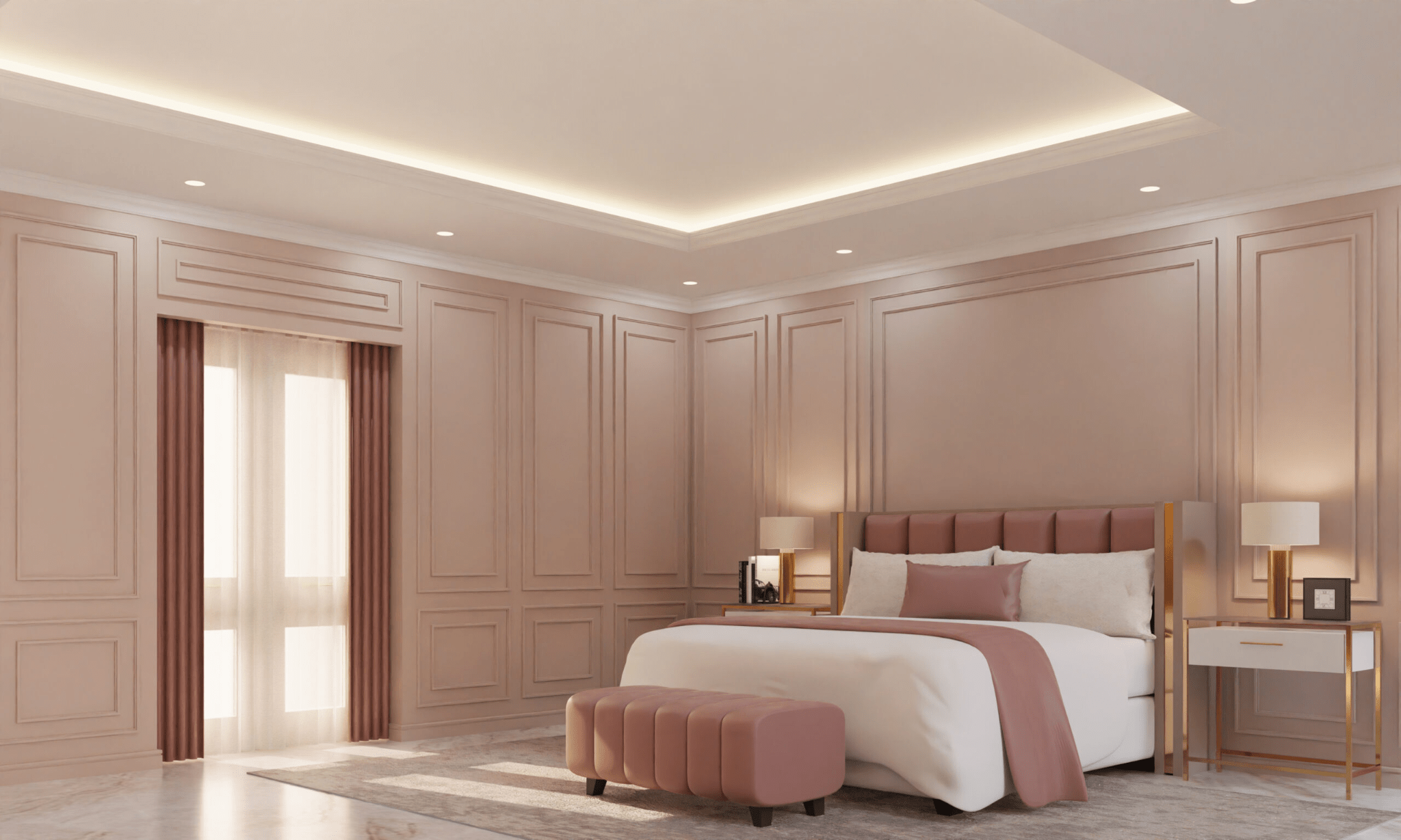 Gia chủ có thể sử dụng trần thạch cao để che đi xà ngang, đảm bảo hài hòa về mặt phong thủy (Nguồn: Internet)
