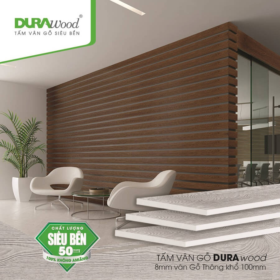 Giá tấm ốp tường vân gỗ DURAwood Vĩnh Tường