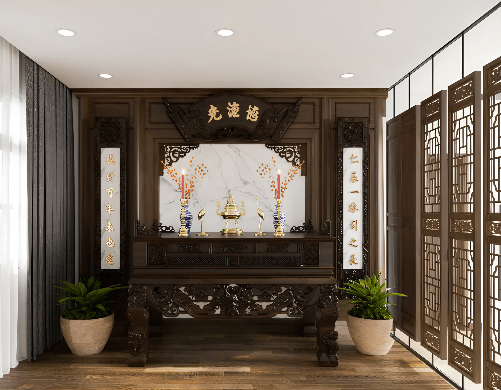 Hướng bàn thờ nên được cân nhắc theo tuổi và cung mệnh của gia chủ thay vì chỉ dựa vào hướng nhà