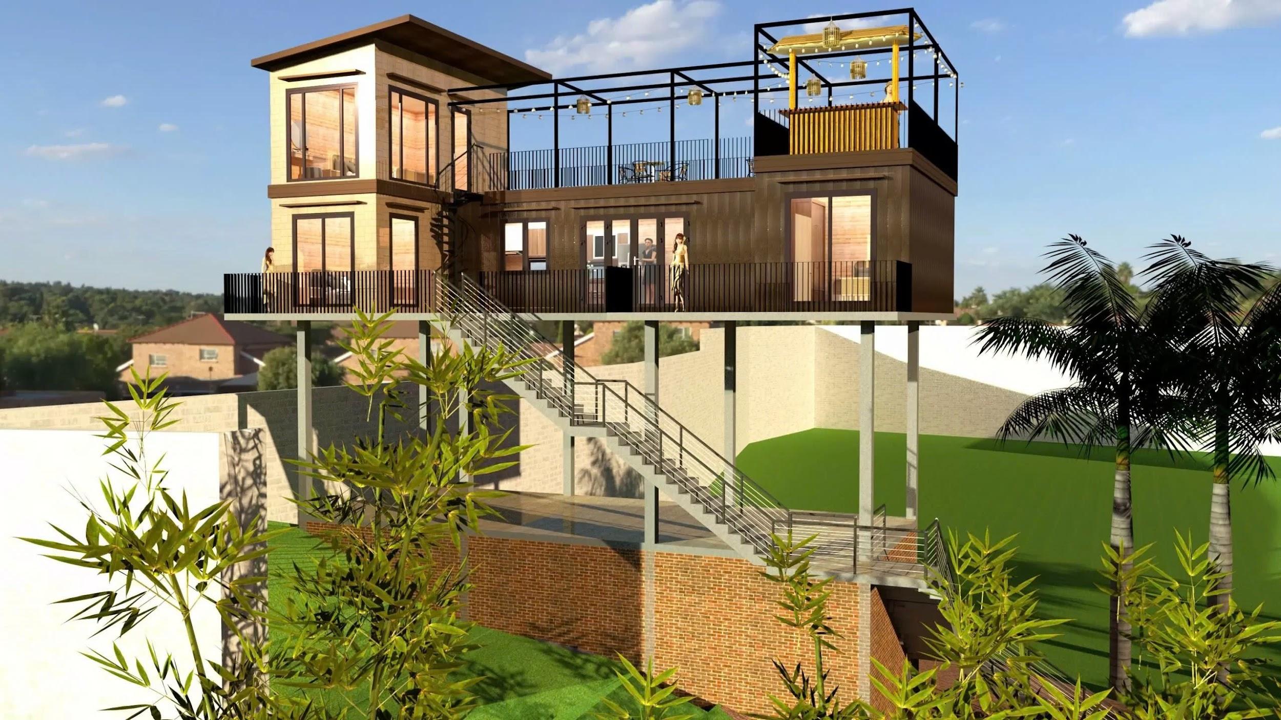 Kiểu nhà thép tiền chế ứng dụng làm quán cà phê