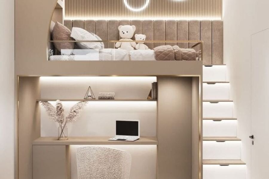 Ưu điểm của phòng ngủ có gác lửng