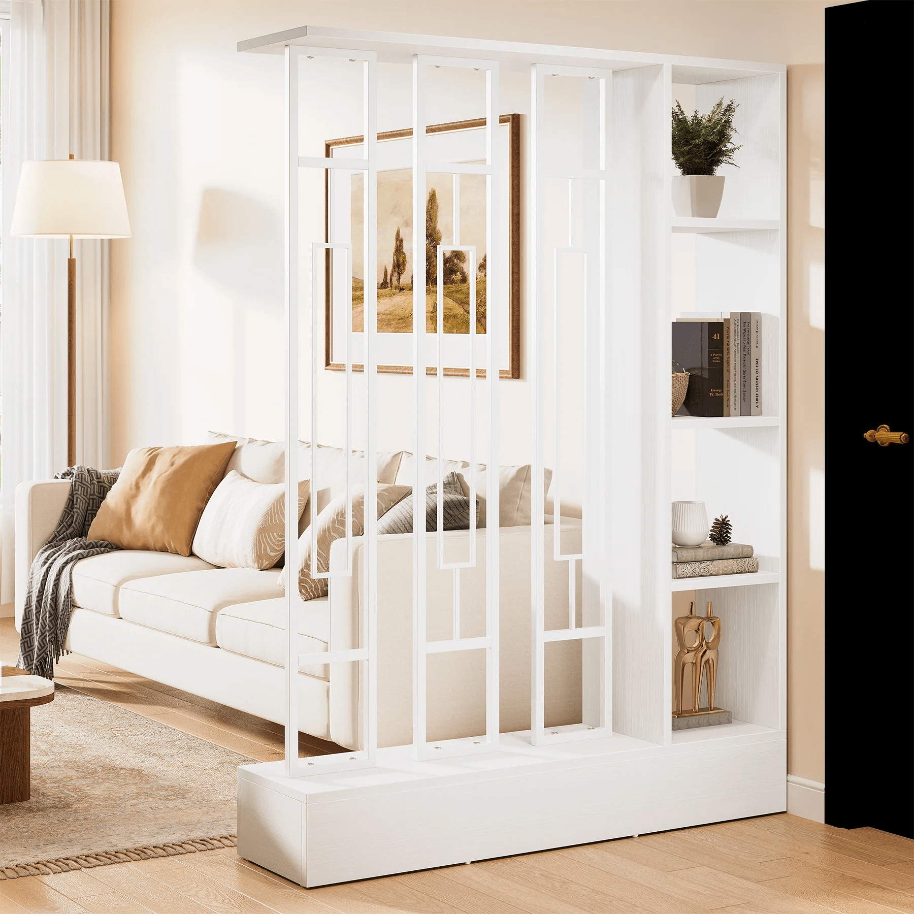Lựa chọn vách ngăn phòng khách phù hợp với không gian và điều kiện kinh tế