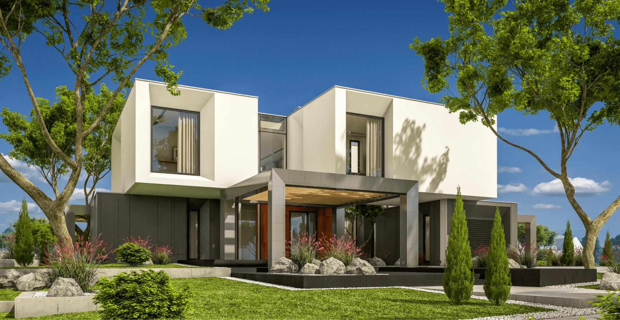 Mẫu nhà 2 tầng 4 phòng ngủ 80m2 bố cục thông minh đáp ứng gia đình 5 - 6 thành viên