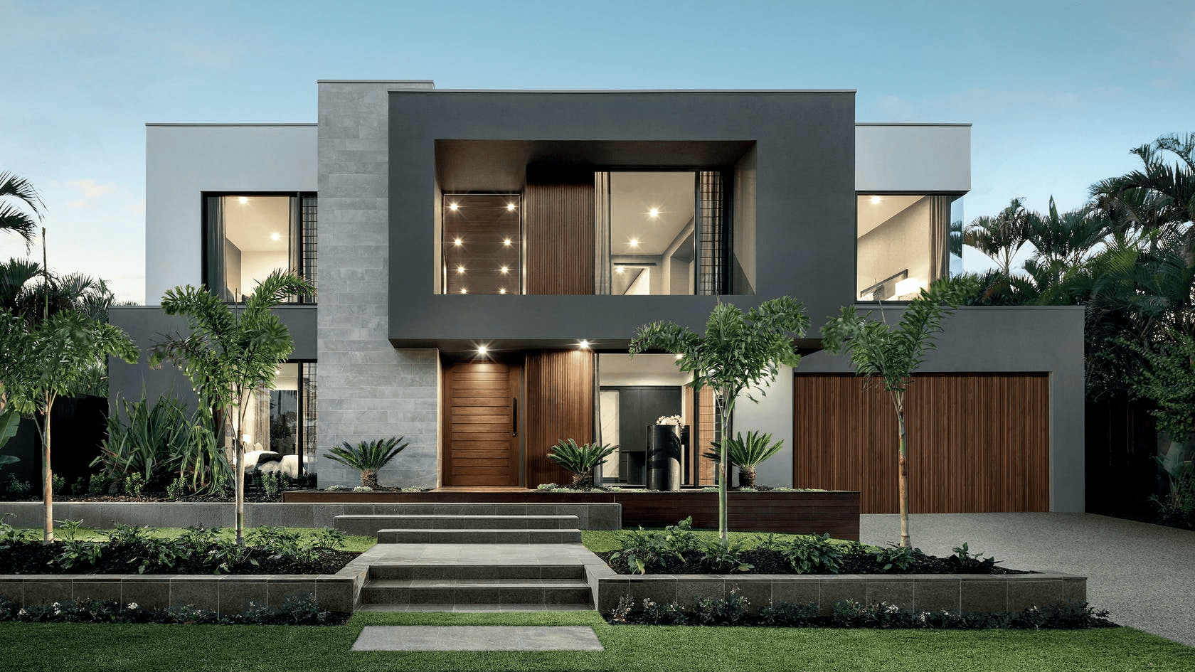 Mẫu nhà 2 tầng 4 phòng ngủ 80m