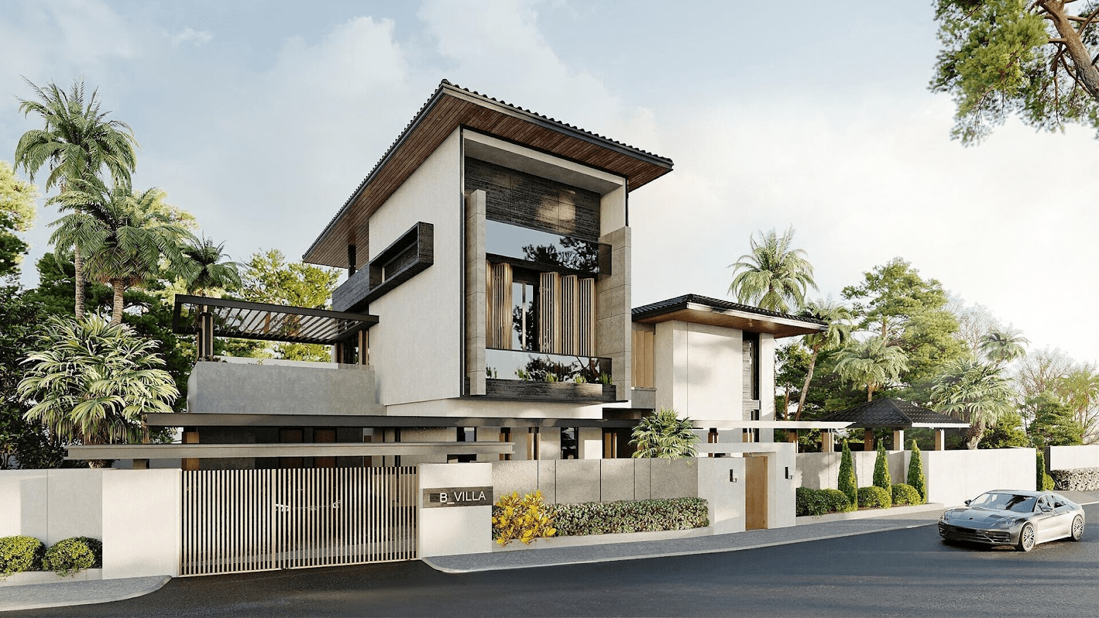 Mẫu nhà 2 tầng 80m2 cao cấp
