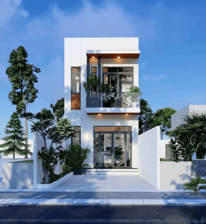 Mẫu nhà 2 tầng đẹp giá 700 triệu hiện đại